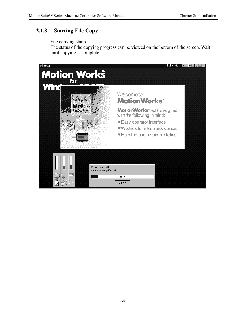 8 starting file copy | Yaskawa MotionSuite Series Machine Controller Software Manual User Manual | Page 27 / 461