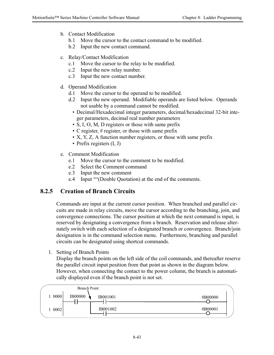 5 creation of branch circuits | Yaskawa MotionSuite Series Machine Controller Software Manual User Manual | Page 291 / 461