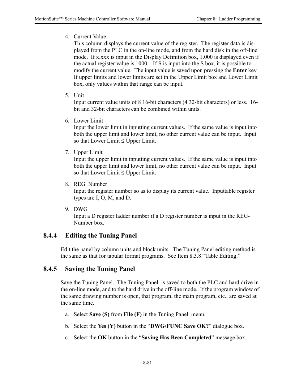 Yaskawa MotionSuite Series Machine Controller Software Manual User Manual | Page 329 / 461