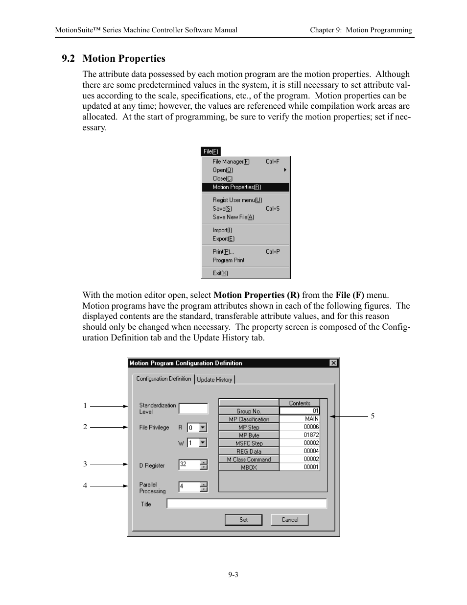 2 motion properties | Yaskawa MotionSuite Series Machine Controller Software Manual User Manual | Page 355 / 461