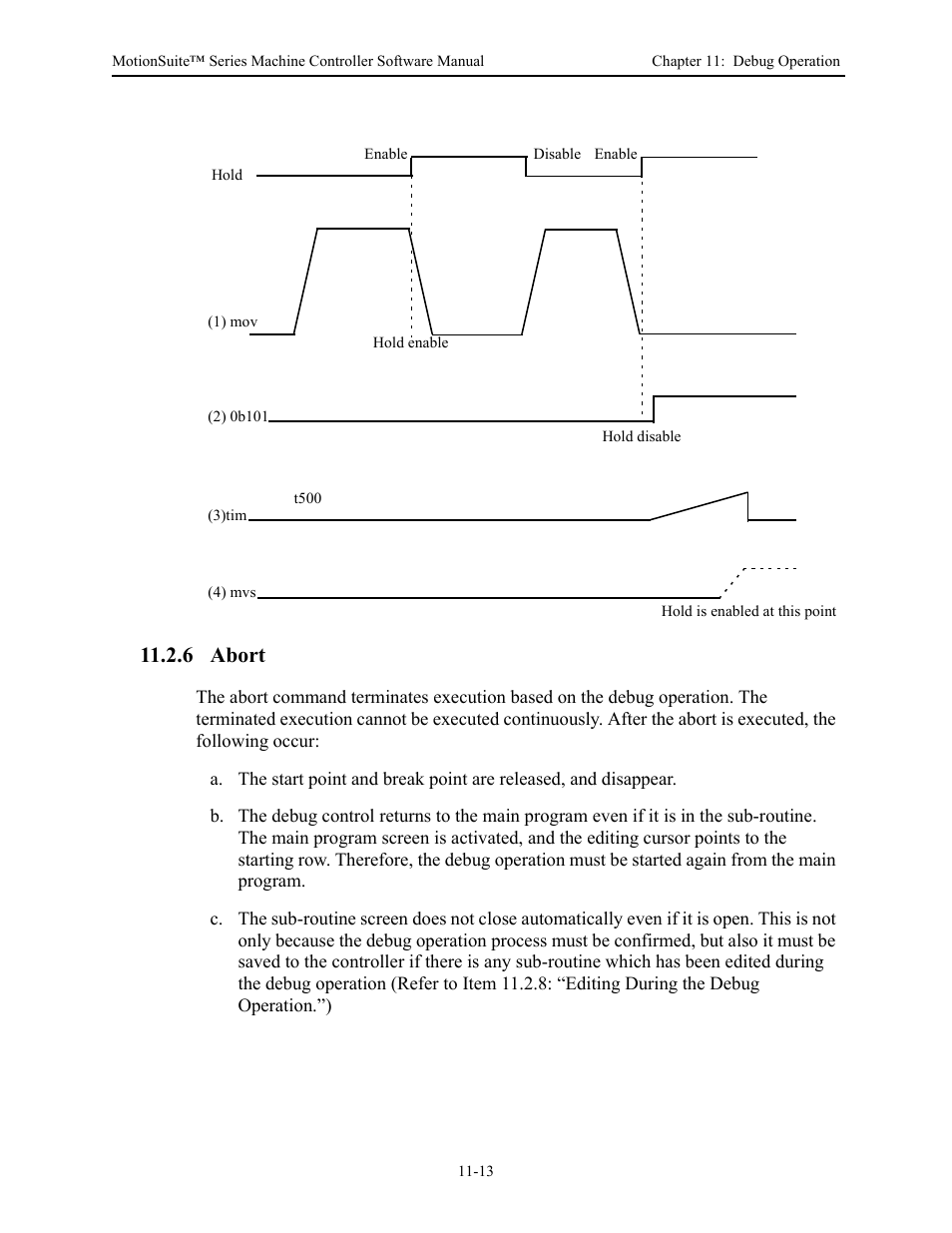 6 abort | Yaskawa MotionSuite Series Machine Controller Software Manual User Manual | Page 411 / 461
