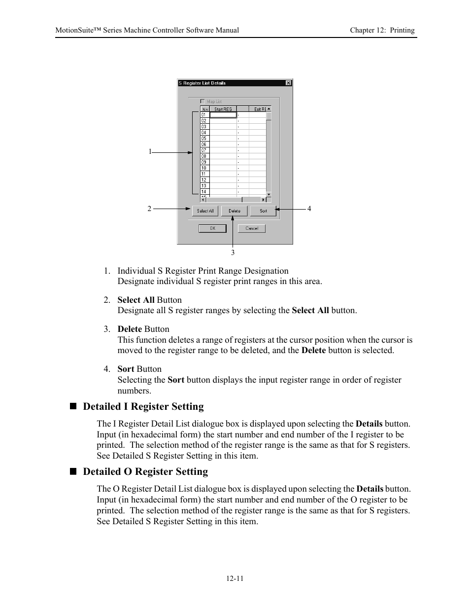 Detailed i register setting, Detailed o register setting | Yaskawa MotionSuite Series Machine Controller Software Manual User Manual | Page 431 / 461