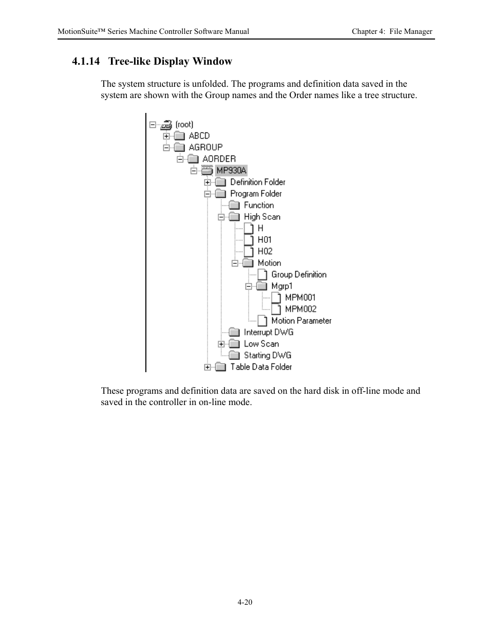 14 tree-like display window | Yaskawa MotionSuite Series Machine Controller Software Manual User Manual | Page 77 / 461