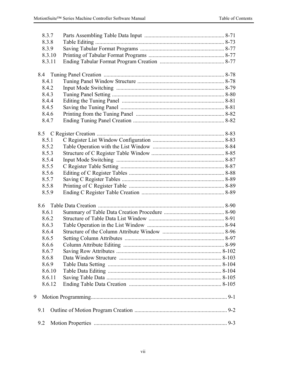Yaskawa MotionSuite Series Machine Controller Software Manual User Manual | Page 8 / 461