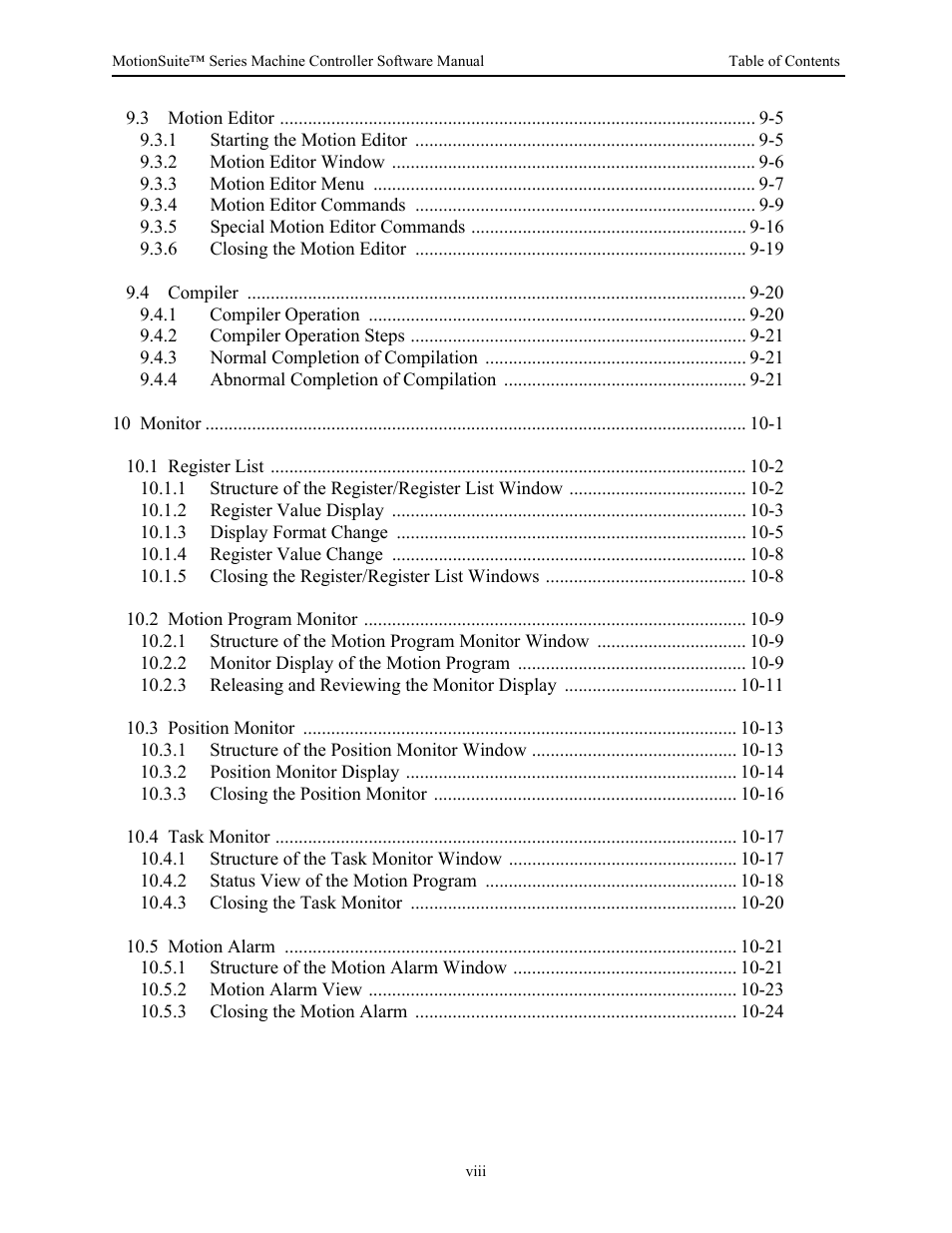 Yaskawa MotionSuite Series Machine Controller Software Manual User Manual | Page 9 / 461