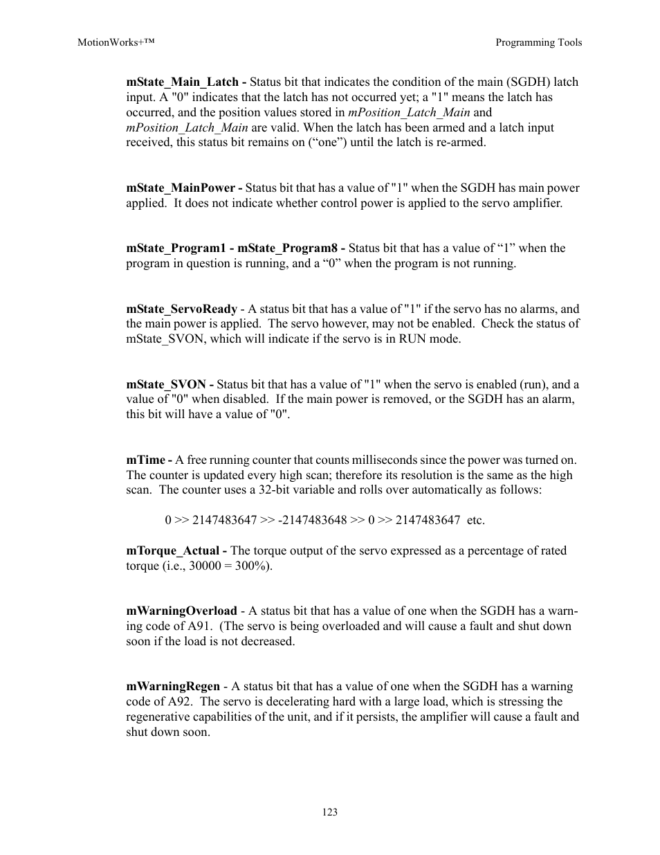 Yaskawa MotionWorks+ Windows Software User Manual | Page 129 / 235