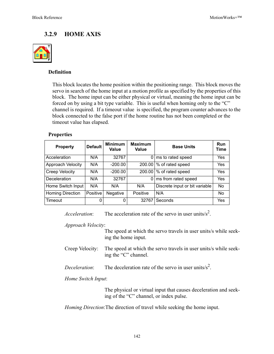 9 home axis | Yaskawa MotionWorks+ Windows Software User Manual | Page 148 / 235