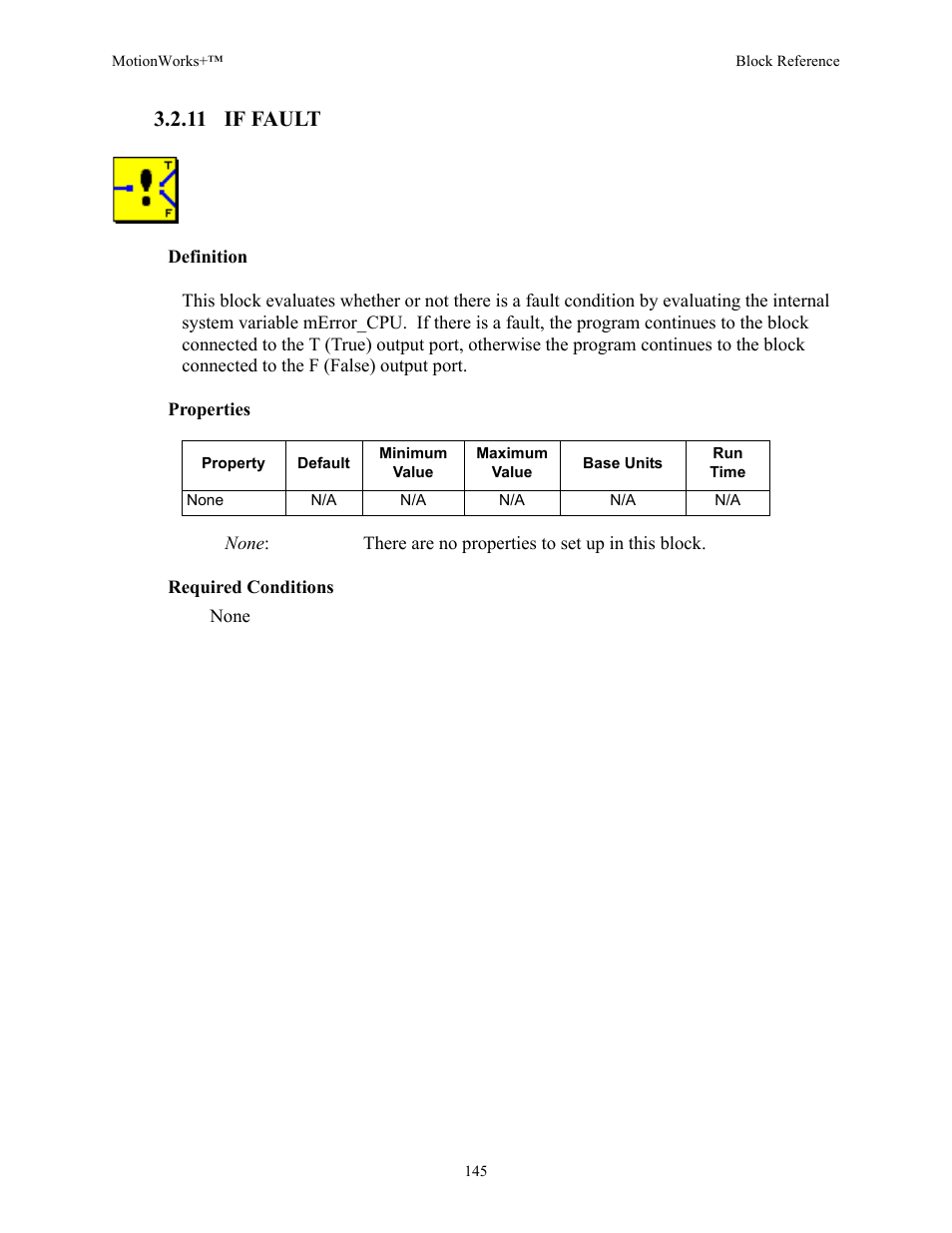 11 if fault | Yaskawa MotionWorks+ Windows Software User Manual | Page 151 / 235