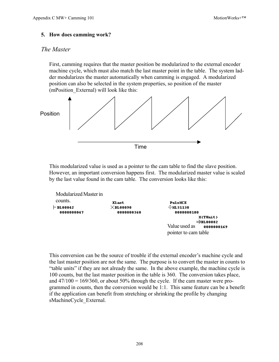 The master | Yaskawa MotionWorks+ Windows Software User Manual | Page 214 / 235