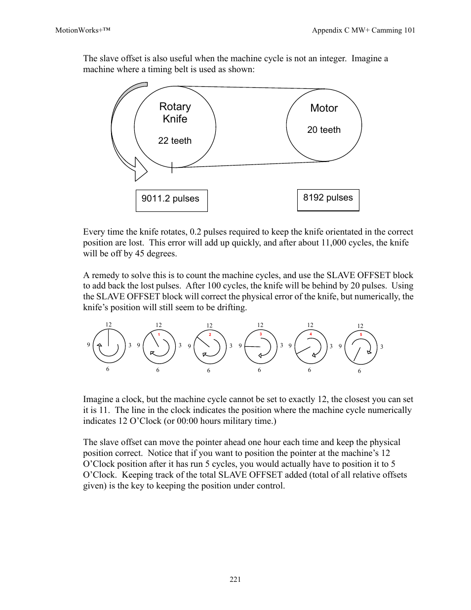 Rotary knife, Motor, 22 teeth | Yaskawa MotionWorks+ Windows Software User Manual | Page 227 / 235