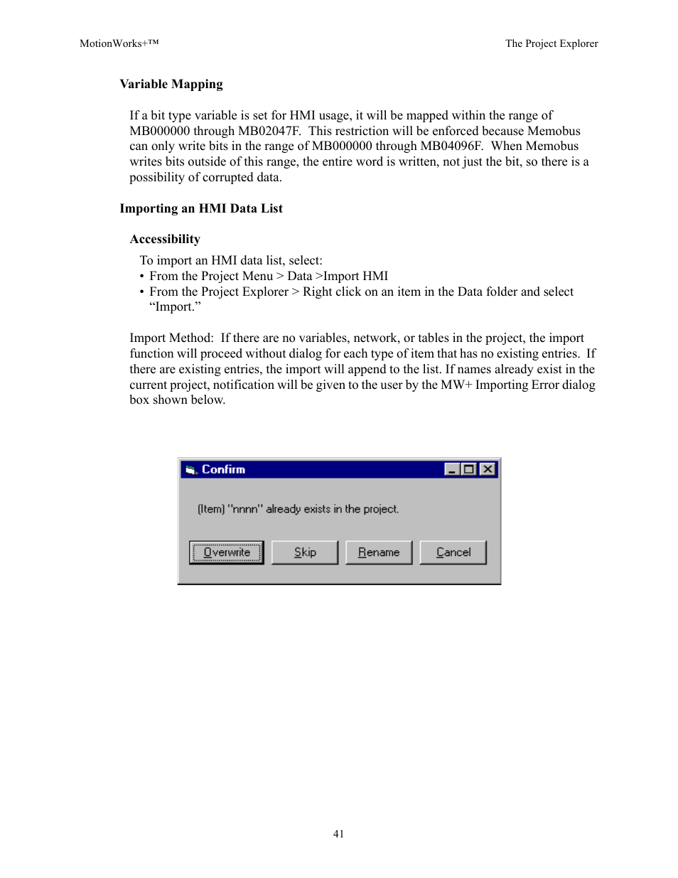 Yaskawa MotionWorks+ Windows Software User Manual | Page 47 / 235