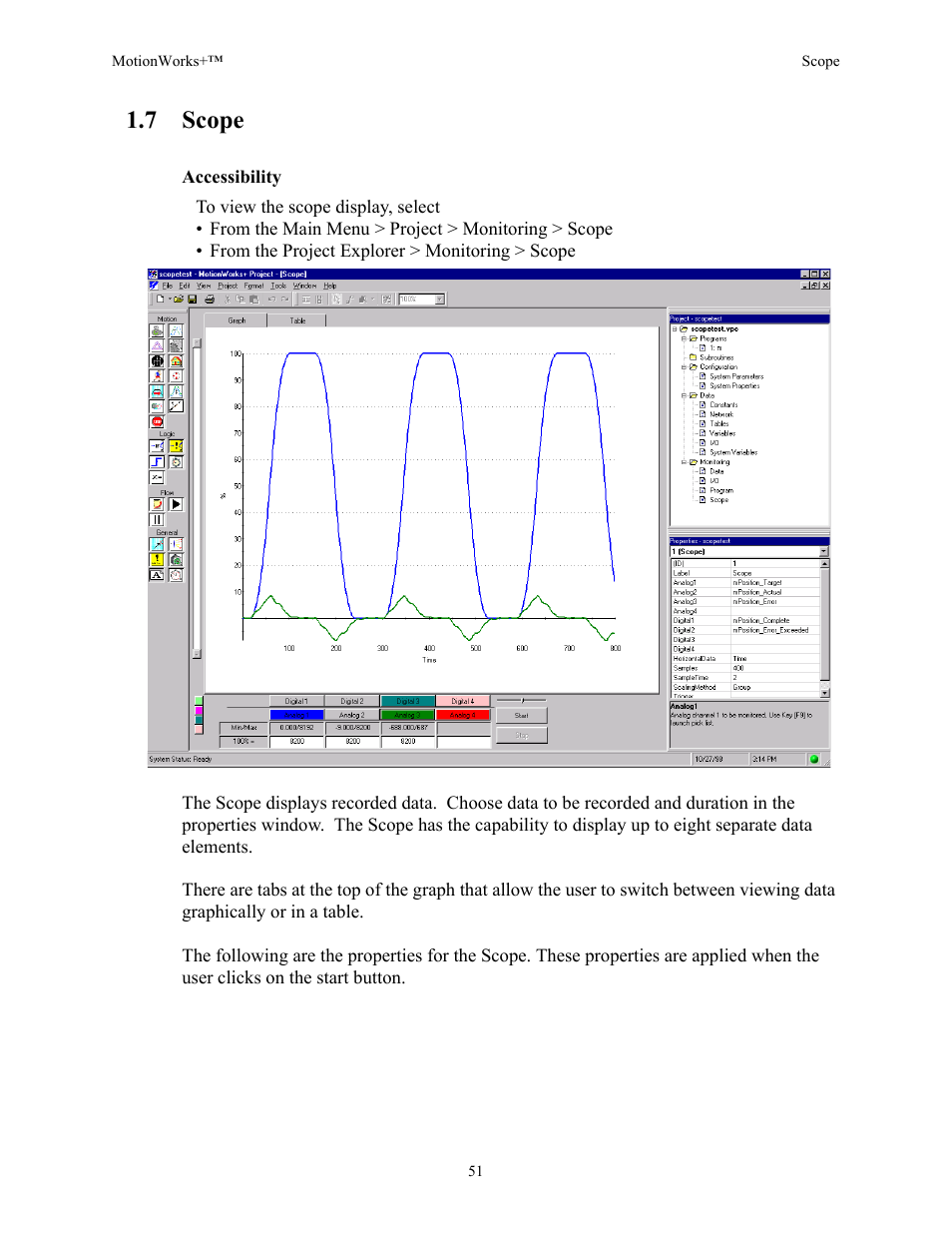 7 scope | Yaskawa MotionWorks+ Windows Software User Manual | Page 57 / 235