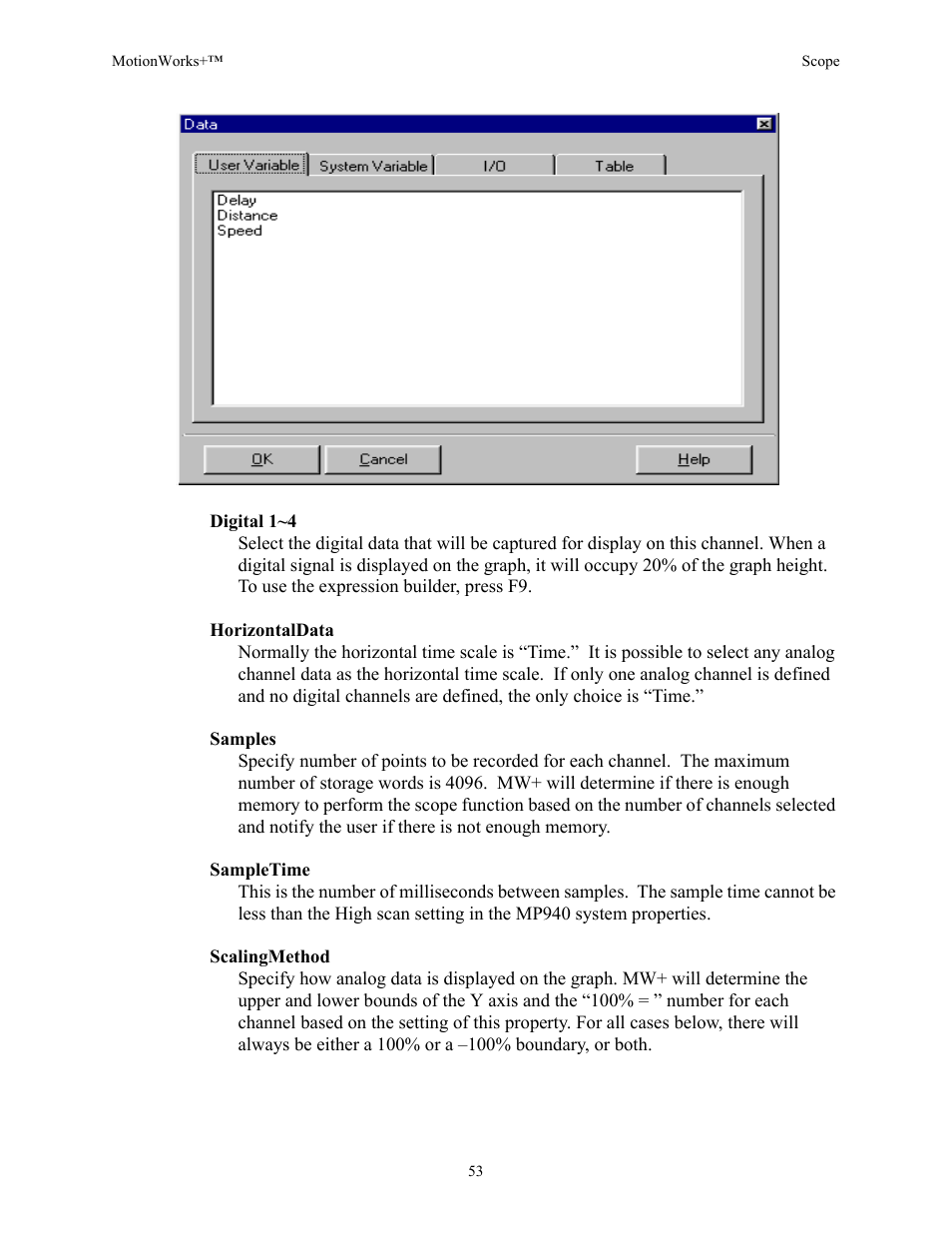 Yaskawa MotionWorks+ Windows Software User Manual | Page 59 / 235