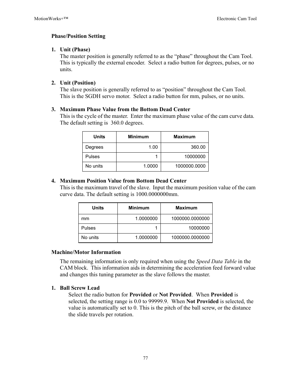 Yaskawa MotionWorks+ Windows Software User Manual | Page 83 / 235