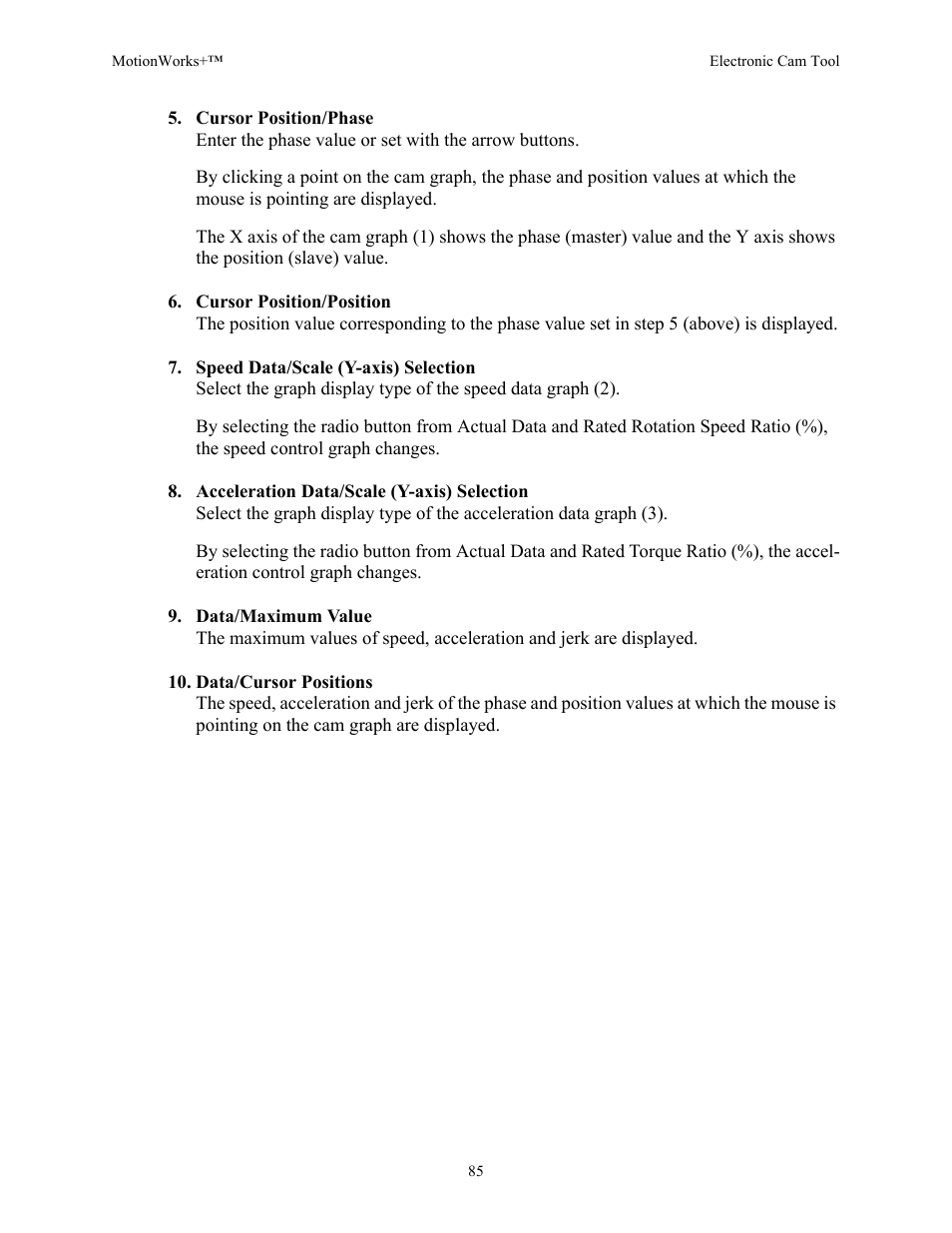 Yaskawa MotionWorks+ Windows Software User Manual | Page 91 / 235