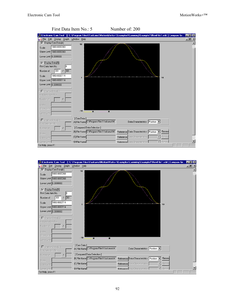 Yaskawa MotionWorks+ Windows Software User Manual | Page 98 / 235