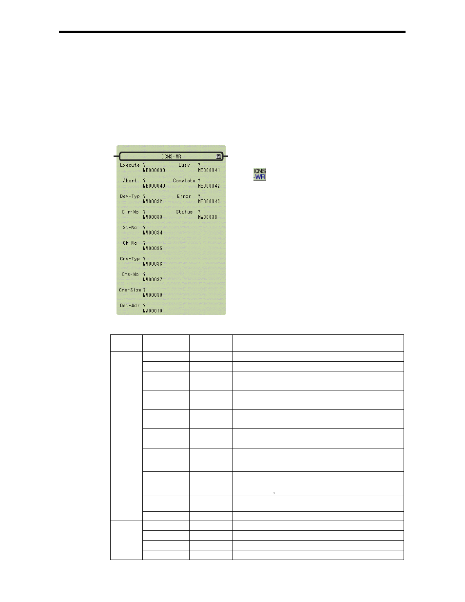 9 inverter constant write function (icns-wr) | Yaskawa Ladder Works Programming Manual User Manual | Page 206 / 220