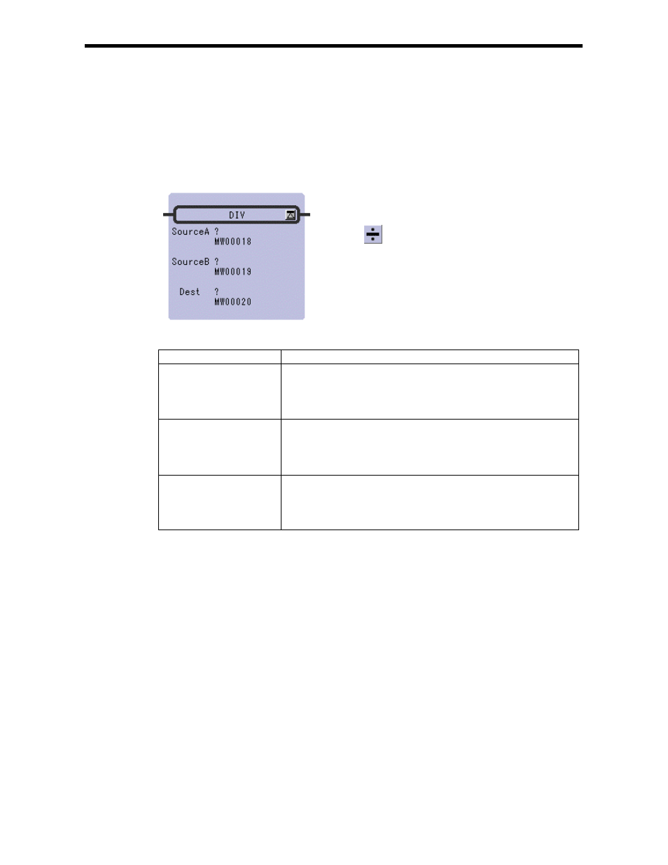 7 division instruction (div) | Yaskawa Ladder Works Programming Manual User Manual | Page 29 / 220