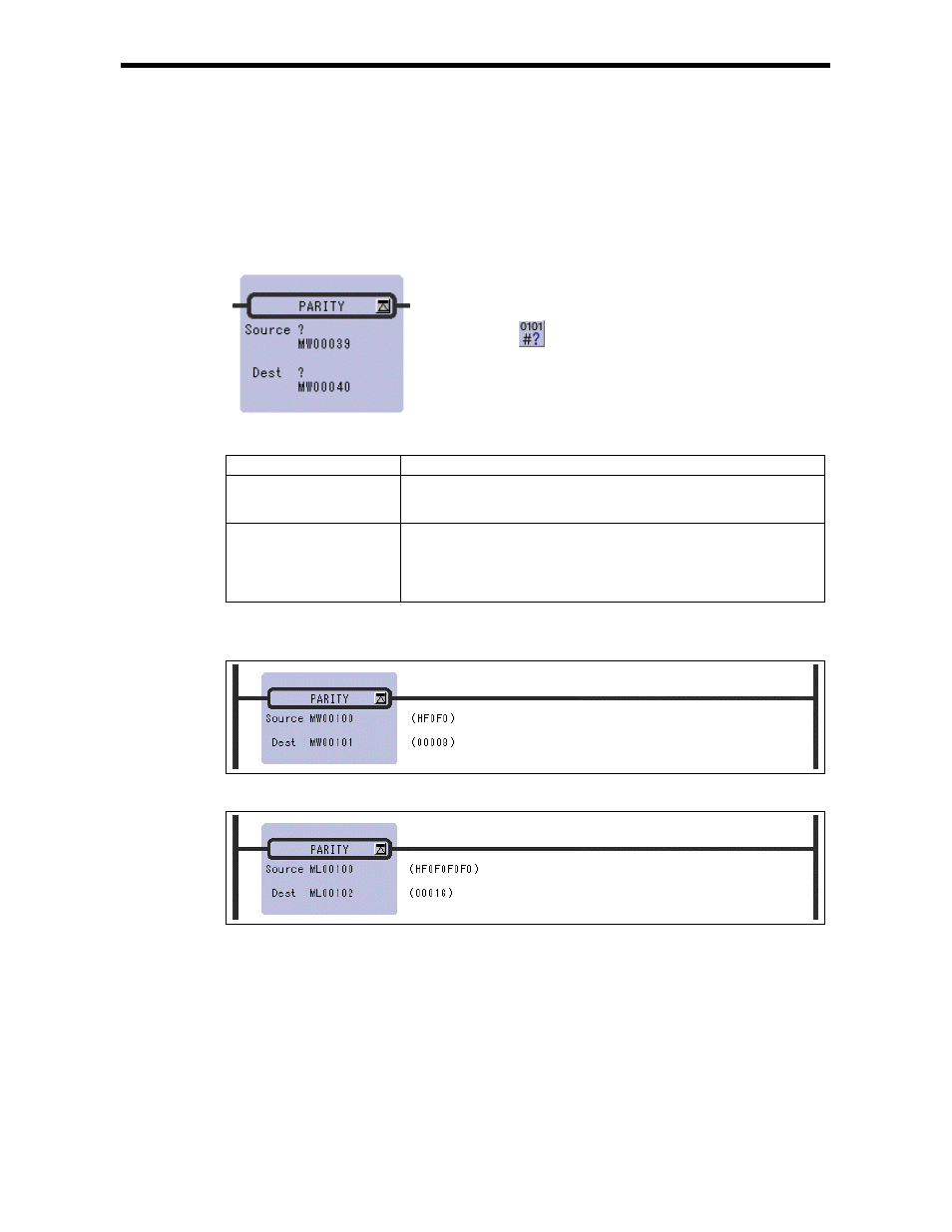 20 parity conversion instruction (parity) | Yaskawa Ladder Works Programming Manual User Manual | Page 50 / 220