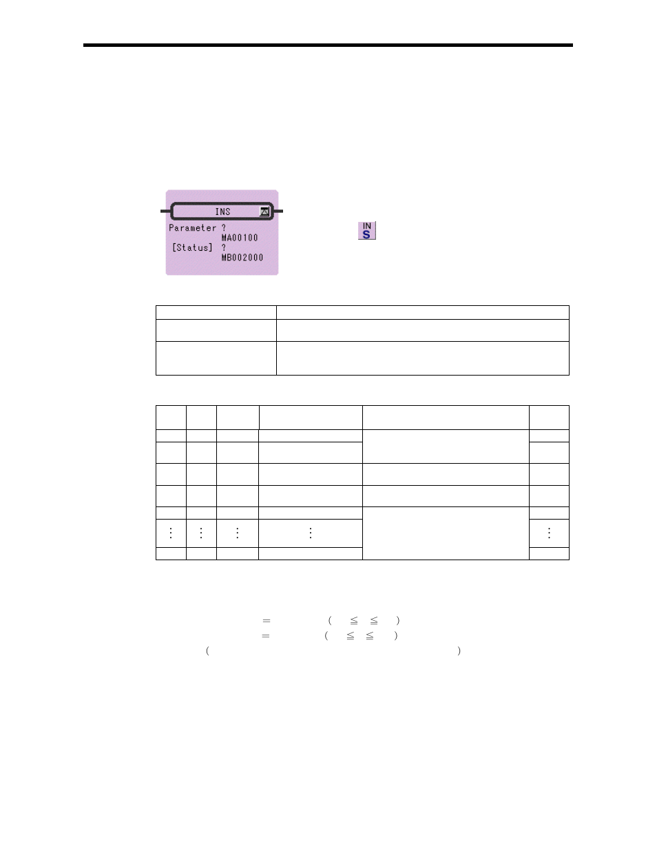 3 direct input string instruction (ins) | Yaskawa Ladder Works Programming Manual User Manual | Page 70 / 220