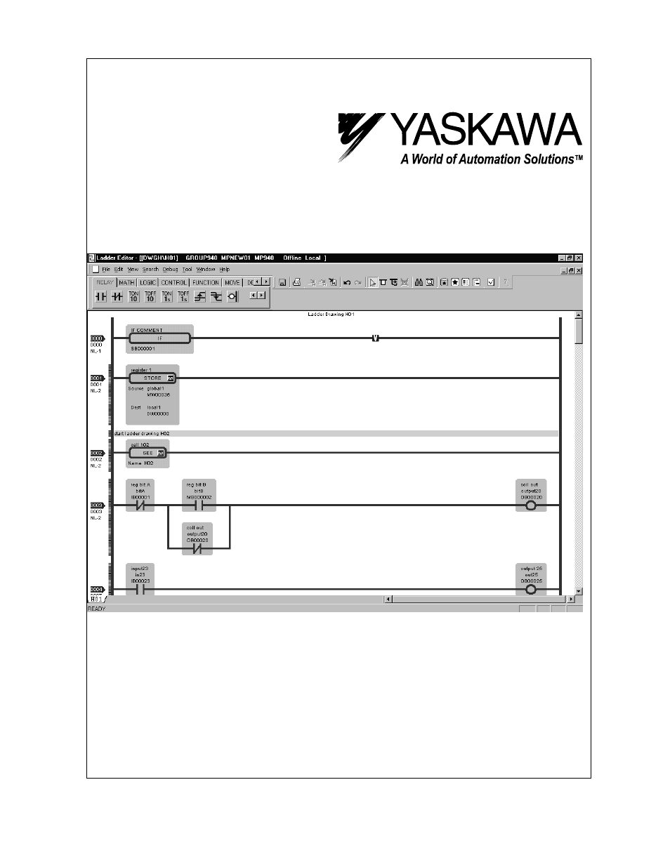 Yaskawa Ladder Works Operation Manual User Manual | 183 pages