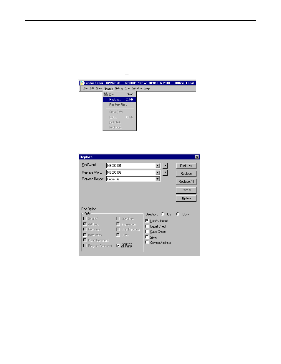 2 replace | Yaskawa Ladder Works Operation Manual User Manual | Page 105 / 183