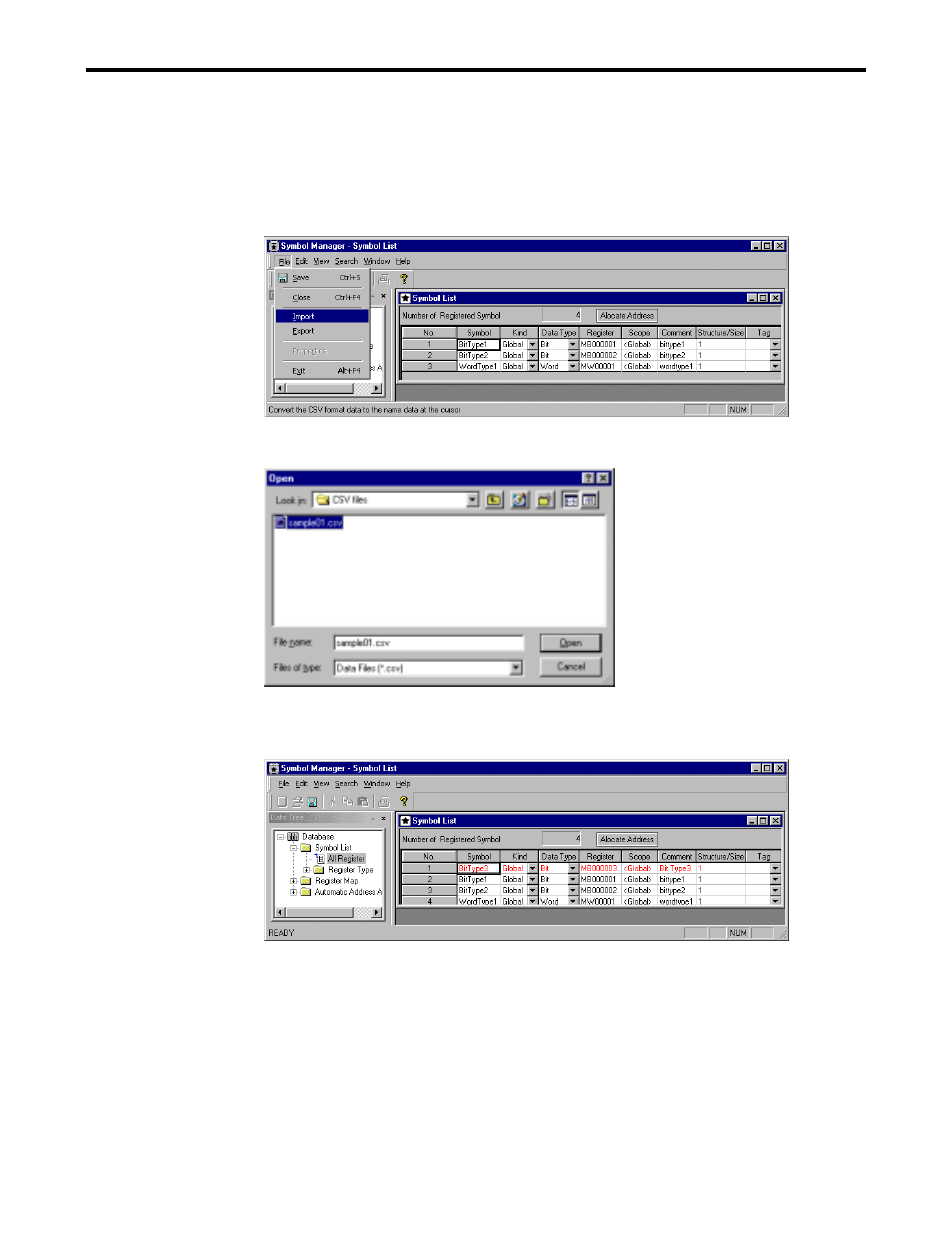 5 import symbol data | Yaskawa Ladder Works Operation Manual User Manual | Page 122 / 183