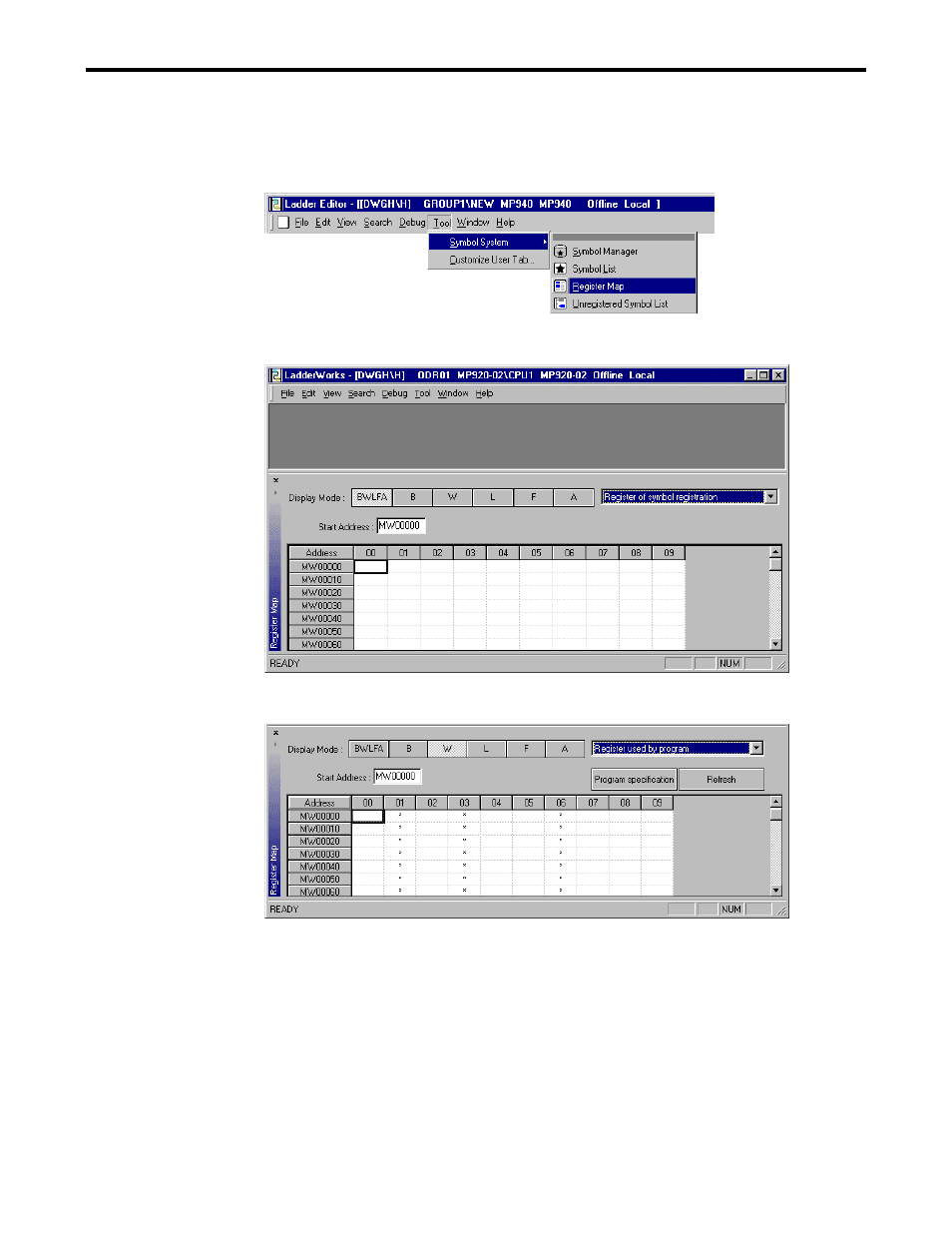 2 display register map | Yaskawa Ladder Works Operation Manual User Manual | Page 135 / 183