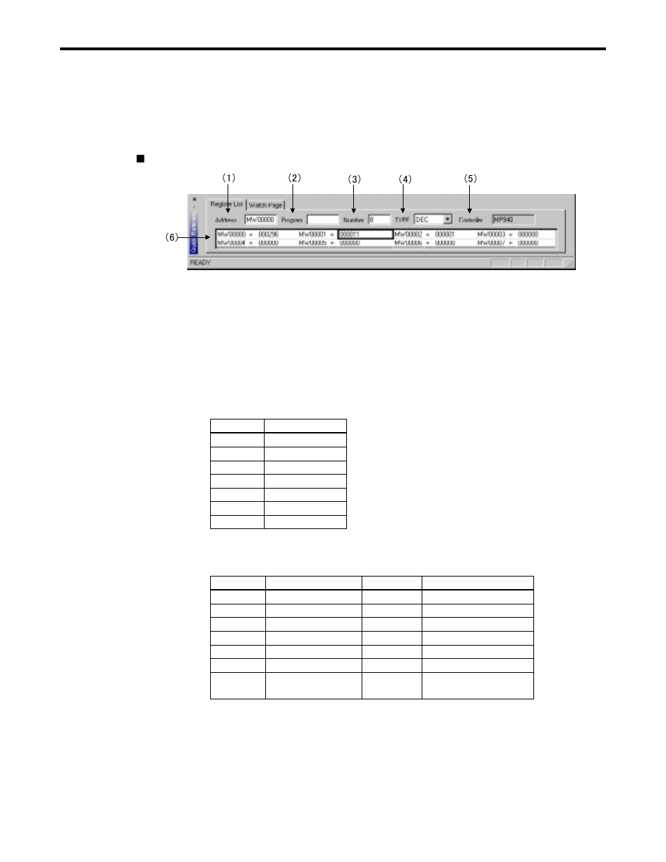 1 register list page | Yaskawa Ladder Works Operation Manual User Manual | Page 149 / 183