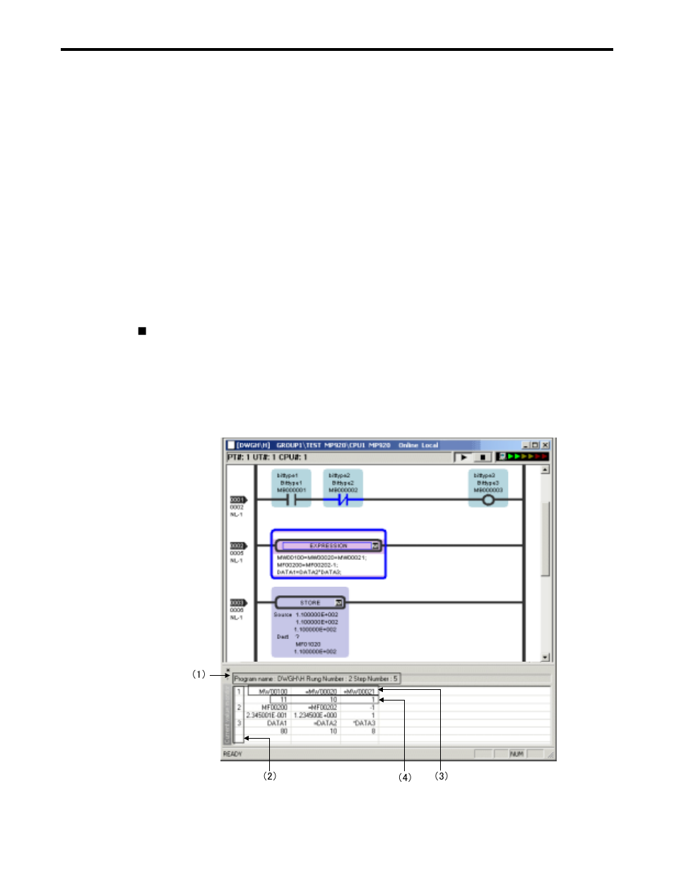 7 current value monitor, 1 display of current value monitor window | Yaskawa Ladder Works Operation Manual User Manual | Page 155 / 183