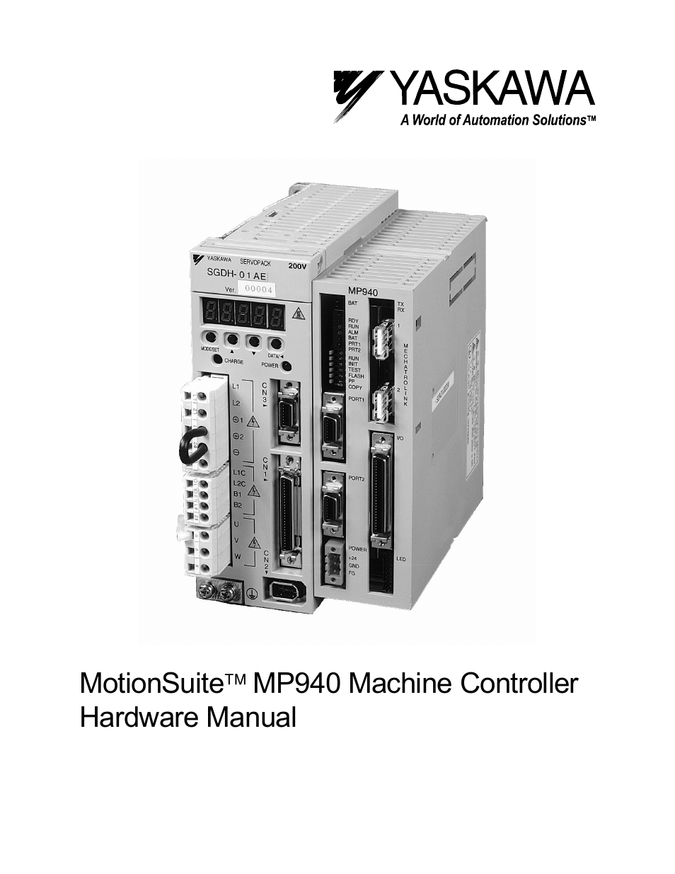Yaskawa MP940 Hardware Manual User Manual | 72 pages
