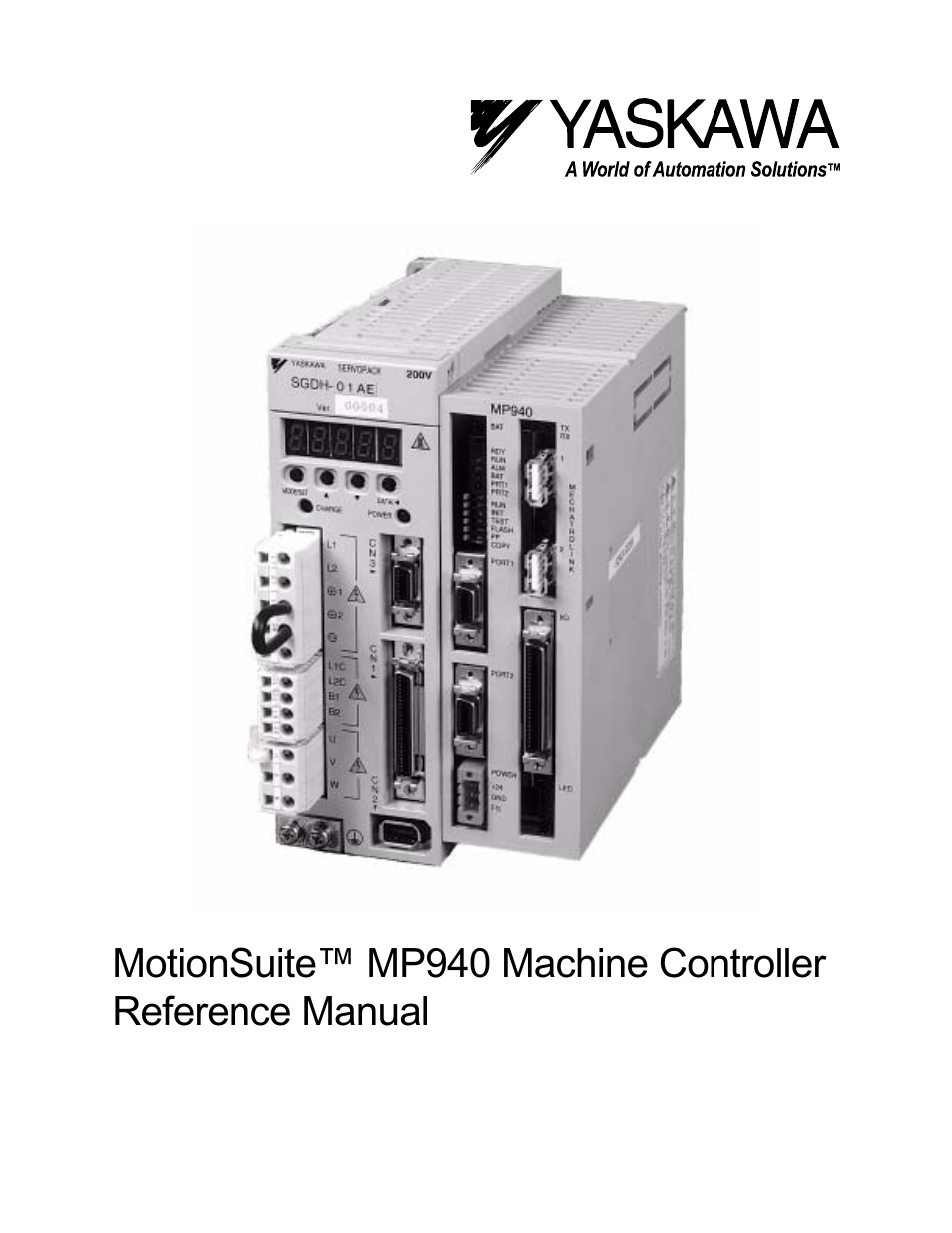 Yaskawa MP940 Reference Manual User Manual | 525 pages