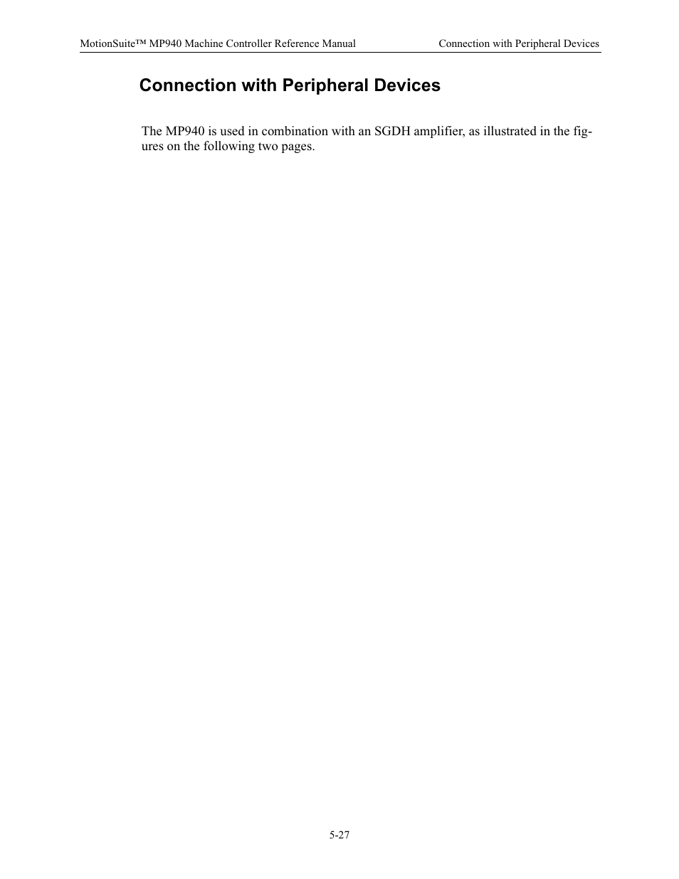 Connection with peripheral devices | Yaskawa MP940 Reference Manual User Manual | Page 169 / 525