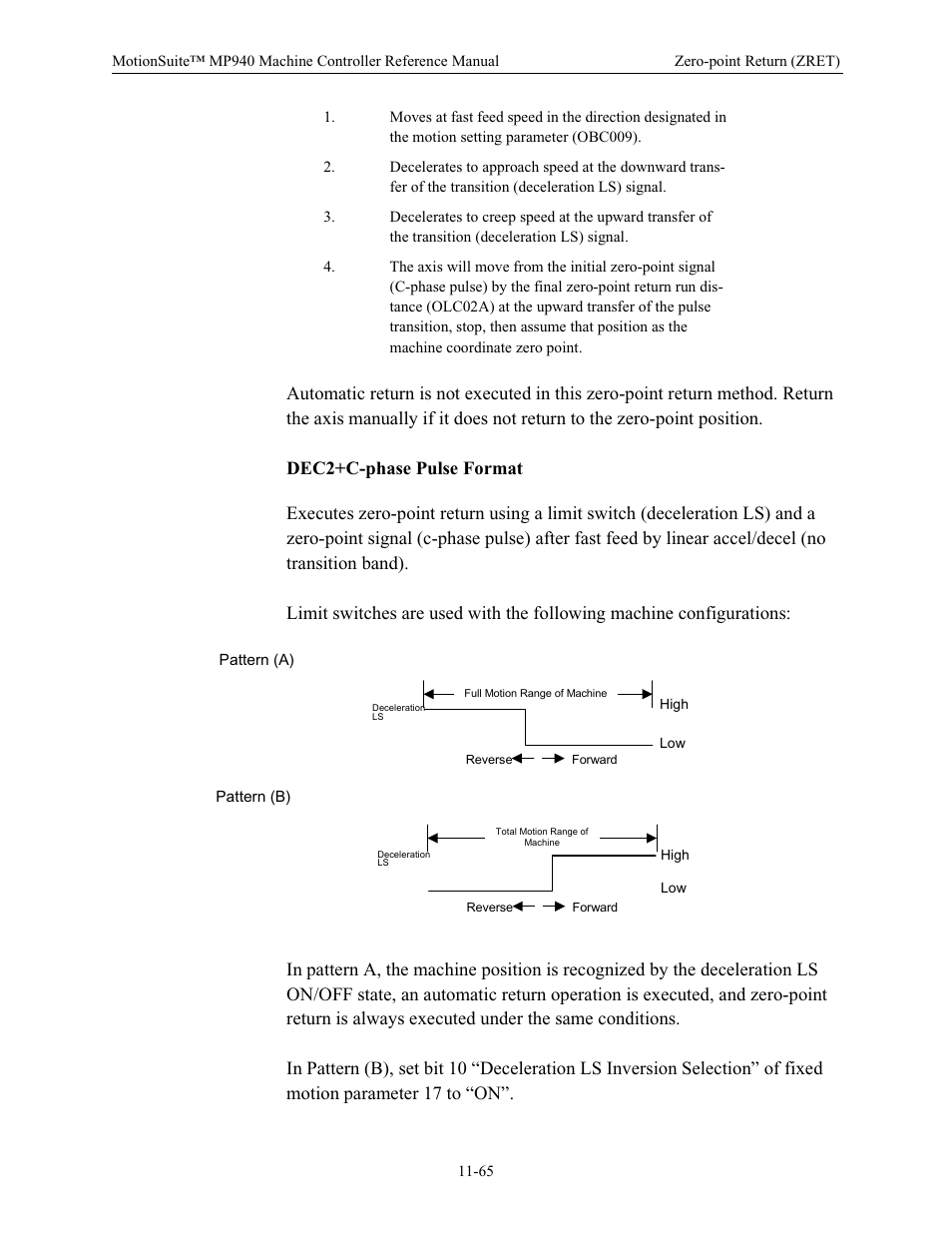 Dec2+c-phase pulse format | Yaskawa MP940 Reference Manual User Manual | Page 462 / 525