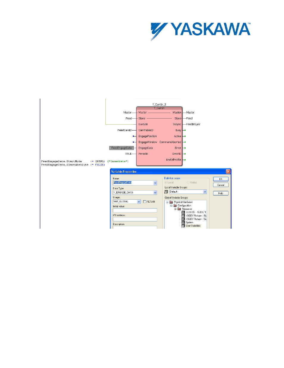 Example 2 | Yaskawa MotionWorks IEC User Manual | Page 214 / 396