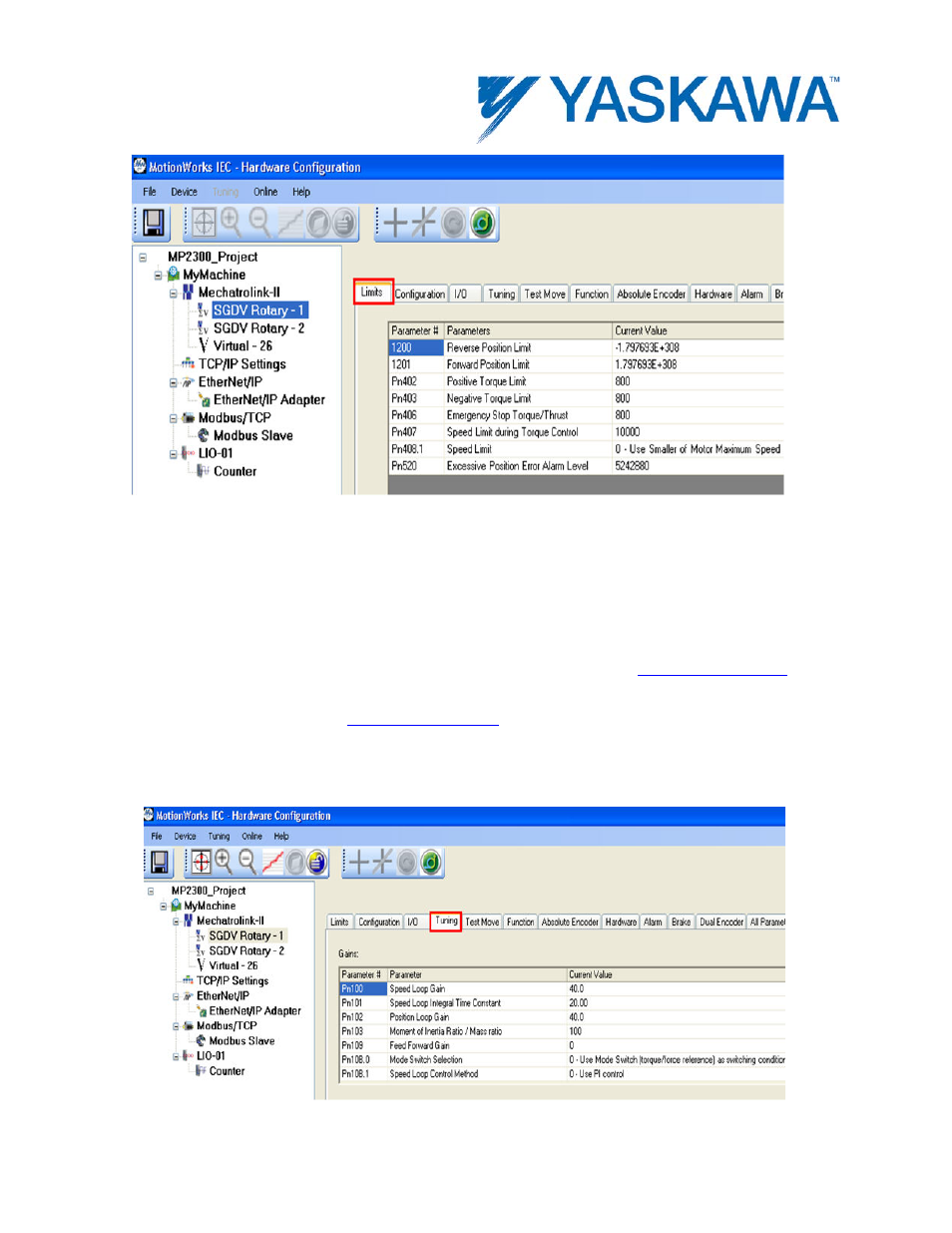 4 servo tuning | Yaskawa MotionWorks IEC Hardware User Manual | Page 30 / 165
