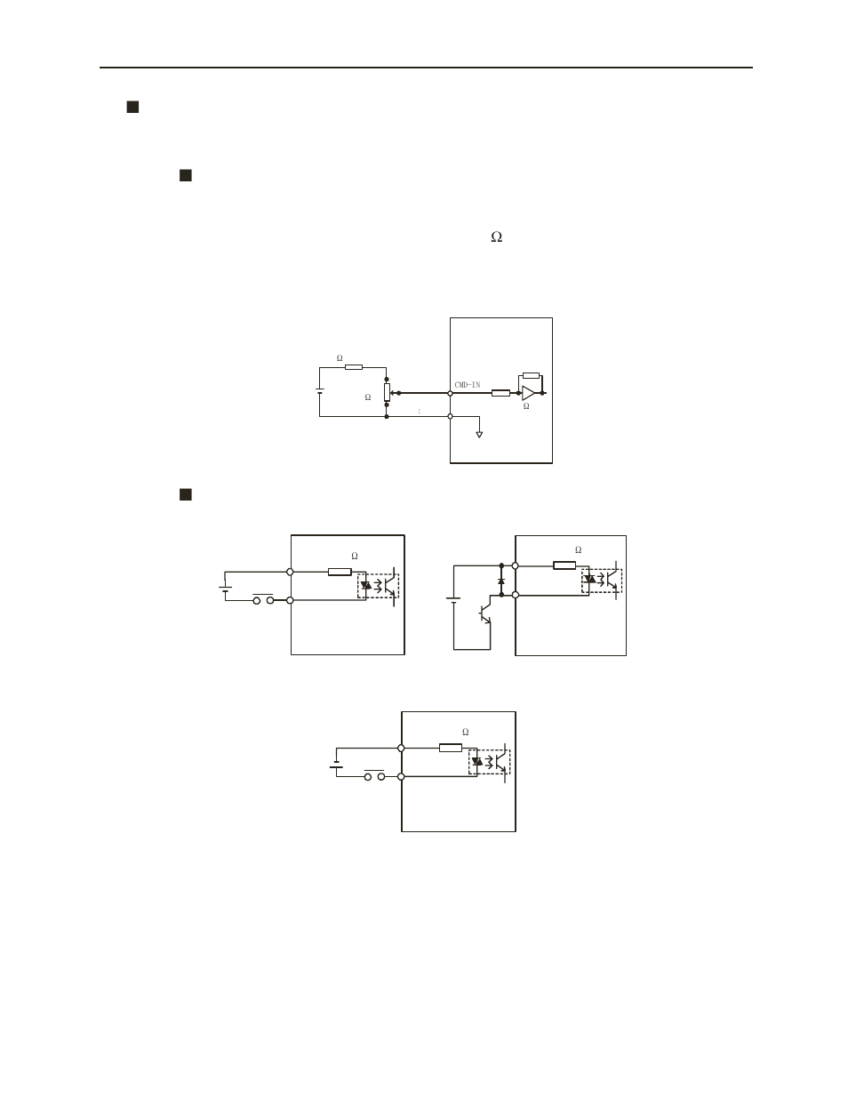 Interface circuit, Command input circuit and interface, Sequence input circuit and interface | 12v • 10v= peak motor torque | Yaskawa LEGEND Digital Torque Amplifier User Manual | Page 31 / 81