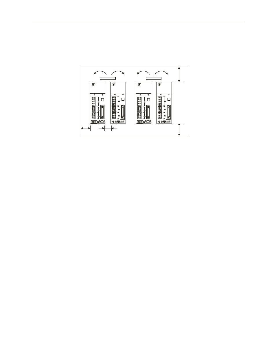 Digital torque amplifier mounting standards, Side-by-side installation | Yaskawa LEGEND Digital Torque Amplifier User Manual | Page 47 / 81