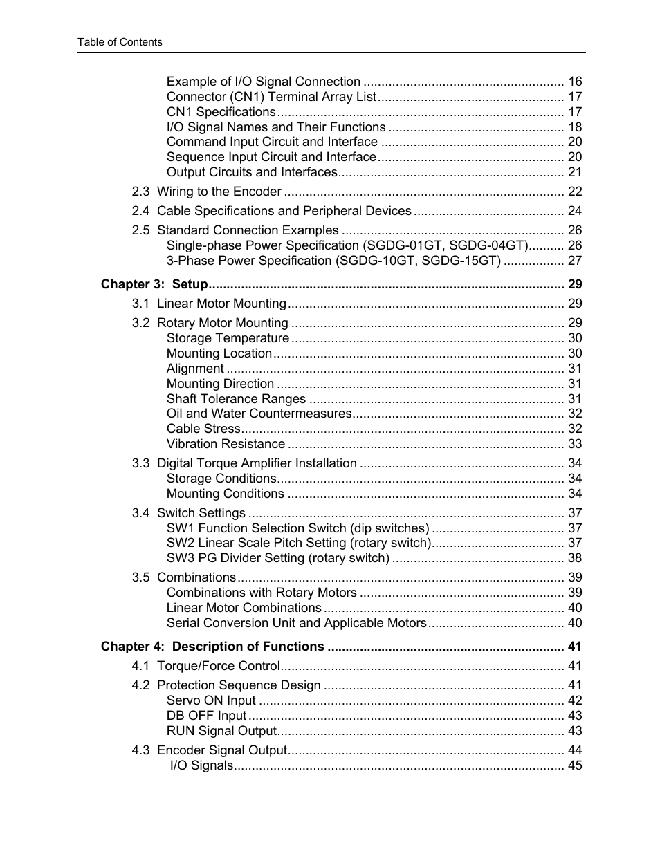 Yaskawa LEGEND Digital Torque Amplifier User Manual | Page 9 / 81
