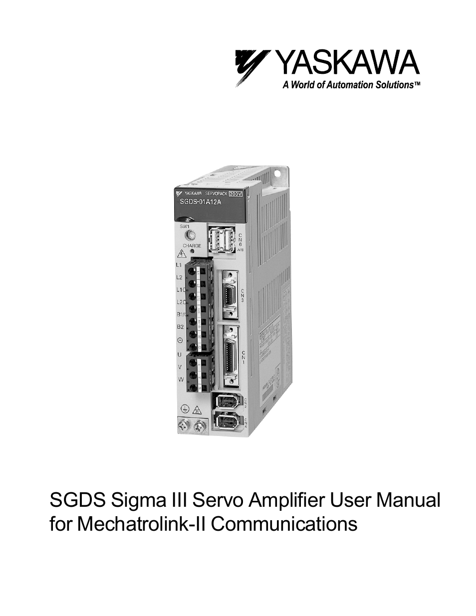 Yaskawa SGDS Sigma III Servo Amplifier User Manual | 374 pages
