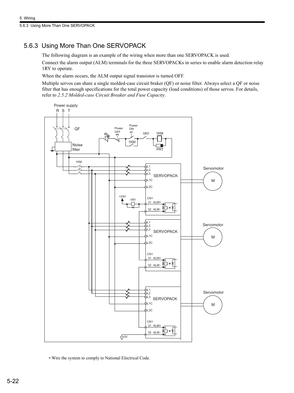 3 using more than one servopack, 3 using, 3 using more than one servopack -22 | Yaskawa SGDS Sigma III Servo Amplifier User Manual | Page 125 / 374