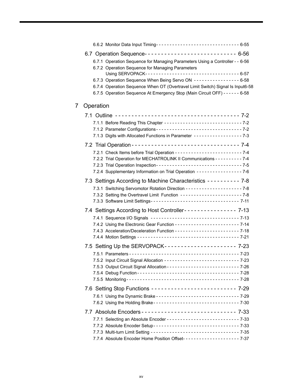 7 operation | Yaskawa SGDS Sigma III Servo Amplifier User Manual | Page 16 / 374