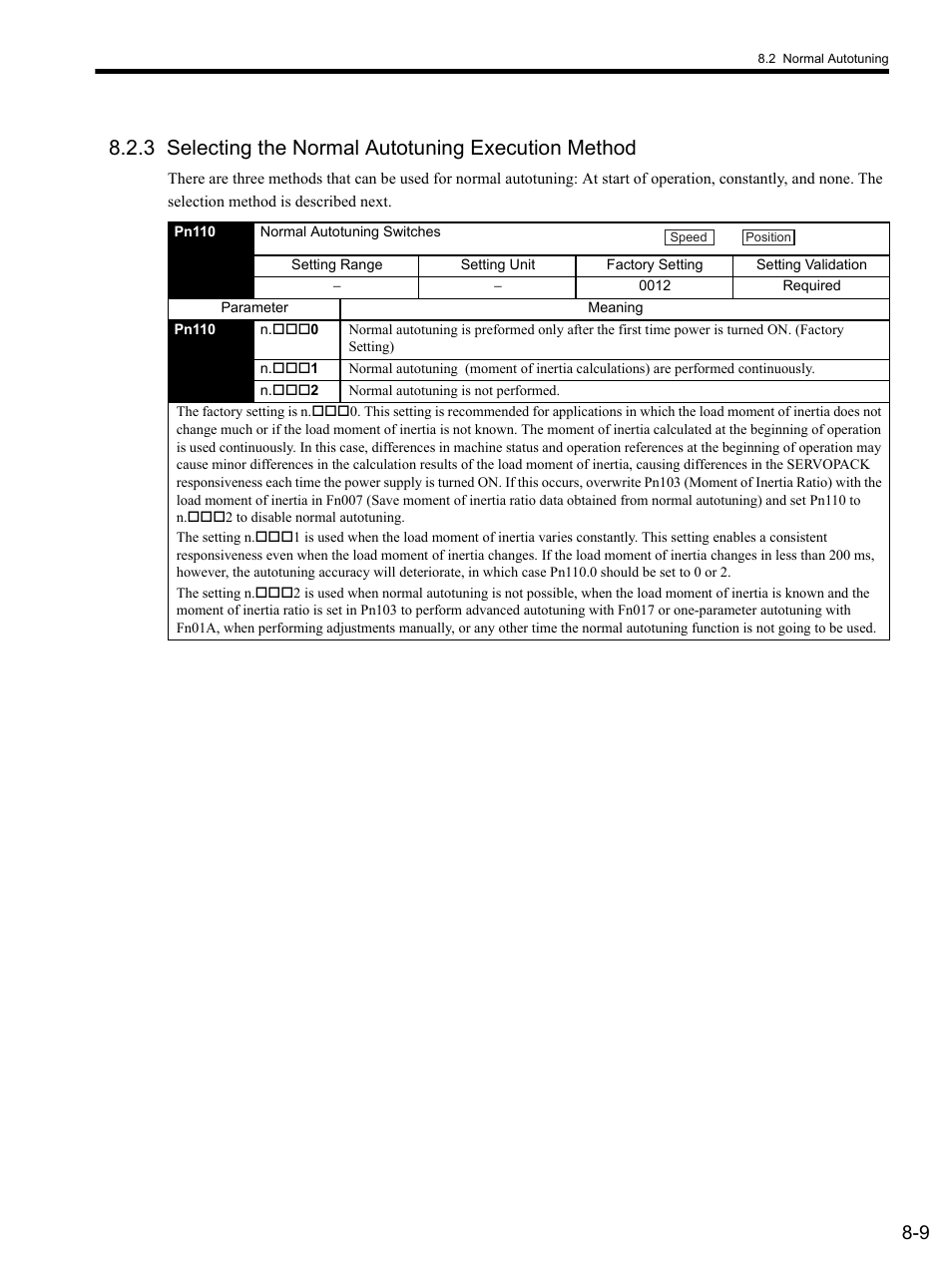 3 selecting the normal autotuning execution method | Yaskawa SGDS Sigma III Servo Amplifier User Manual | Page 236 / 374