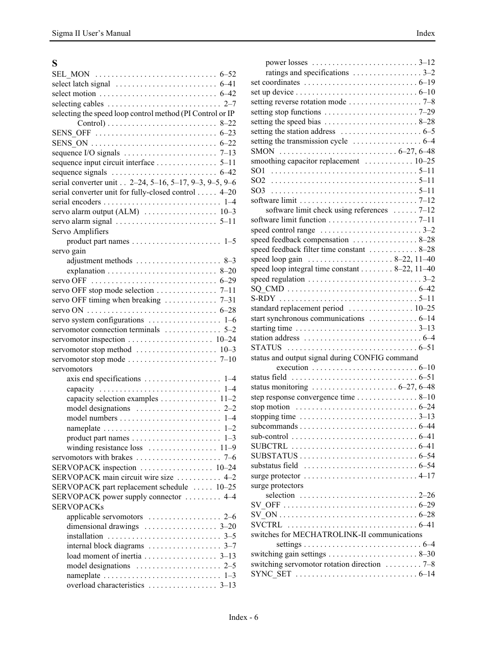 Yaskawa SGDS Sigma III Servo Amplifier User Manual | Page 371 / 374