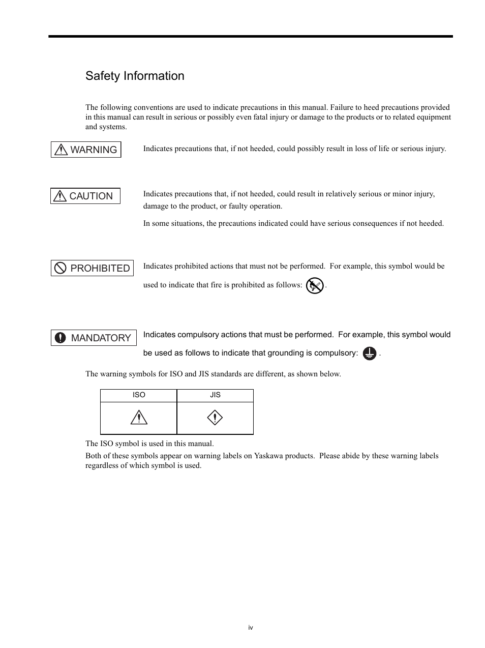 Safety information | Yaskawa SGDS Sigma III Servo Amplifier User Manual | Page 5 / 374