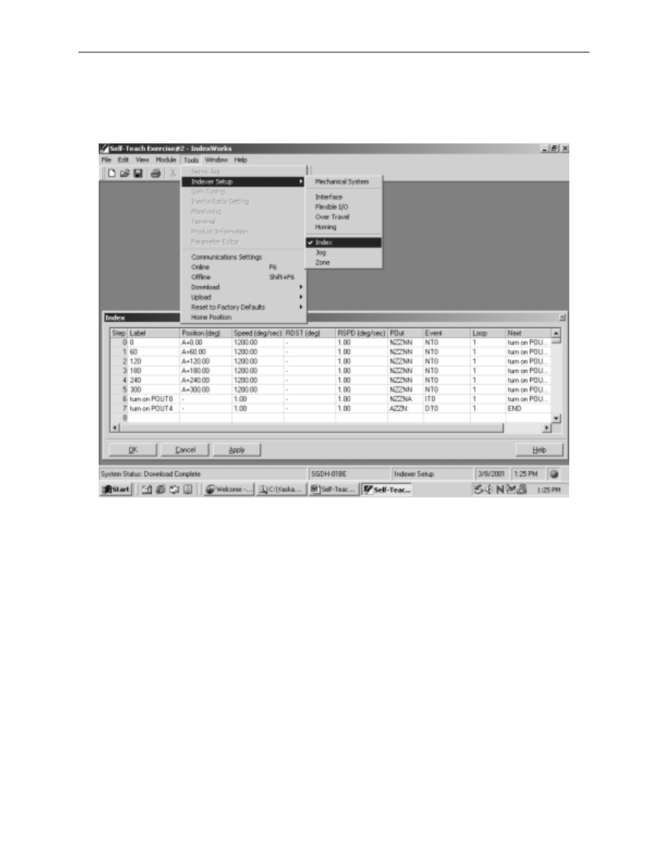 Yaskawa Sigma II Indexer User Manual | Page 225 / 227