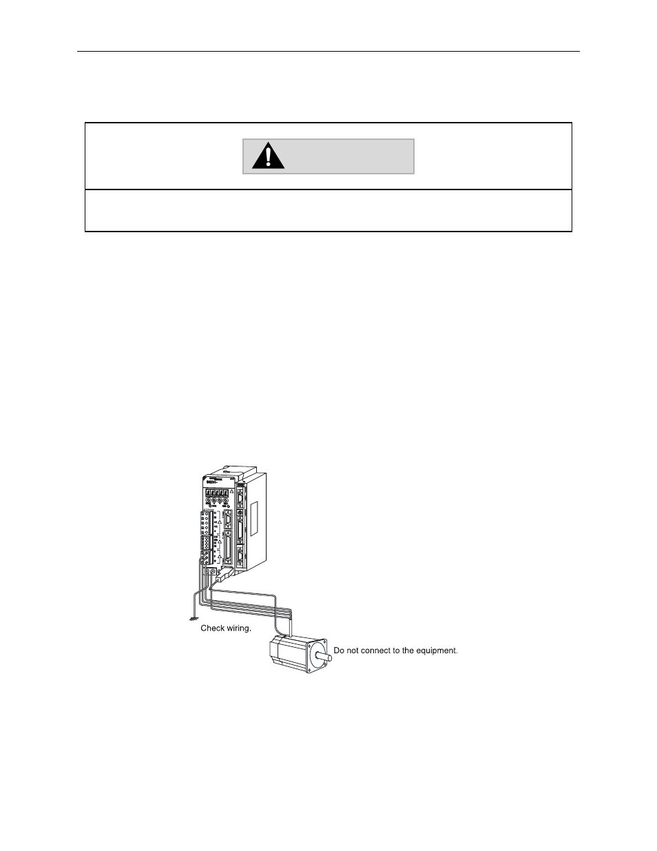 Caution | Yaskawa Sigma II Indexer User Manual | Page 48 / 227