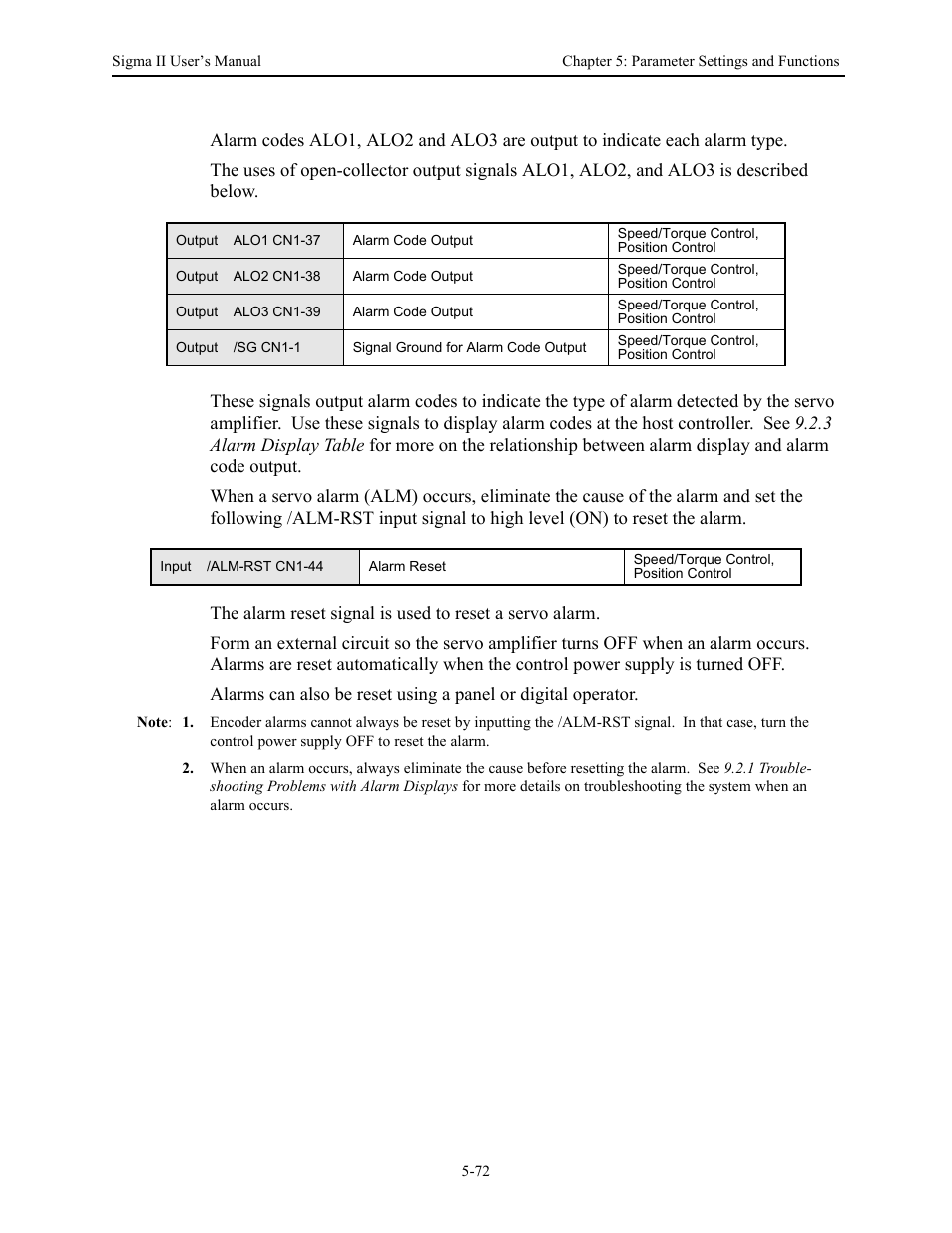 Yaskawa Sigma II Series Servo System User Manual | Page 158 / 492