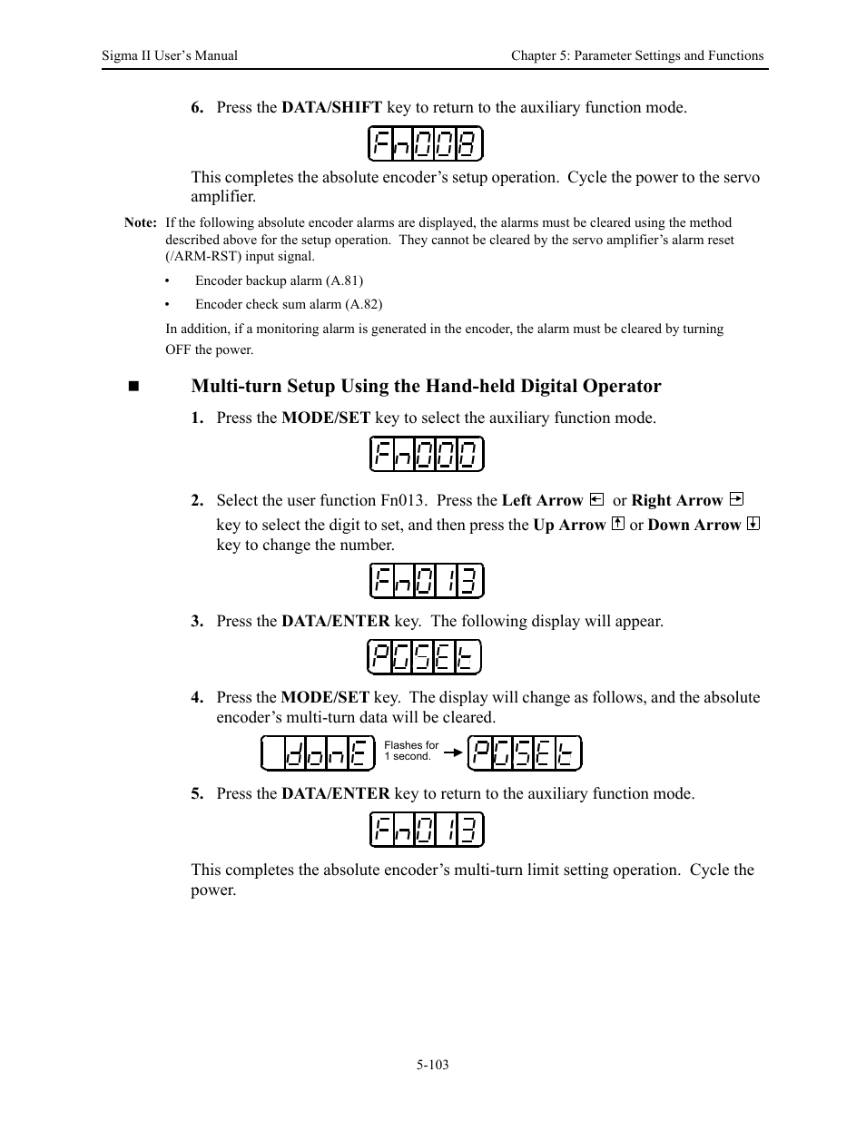 Yaskawa Sigma II Series Servo System User Manual | Page 189 / 492