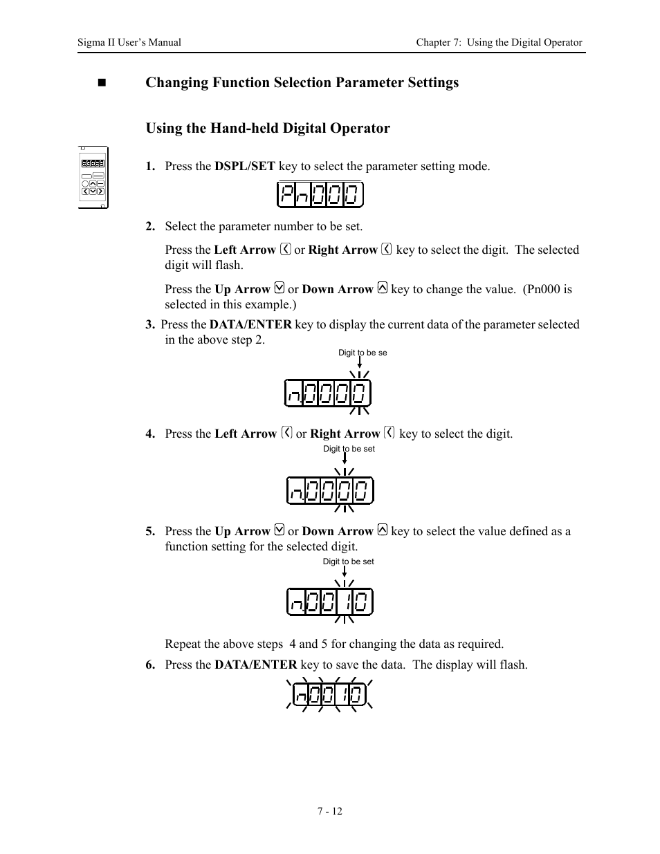 Yaskawa Sigma II Series Servo System User Manual | Page 286 / 492